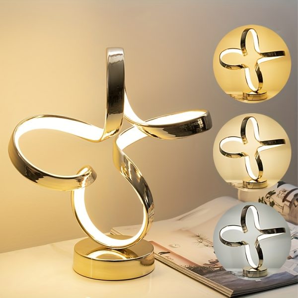 1pc Advanced And Simple Table Lamp, Modern Design Metal Table Lamp For Home Decoration, For Dining Room, Living Room, Bedroom Lighting & Home Décor