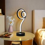 Modern Creative Lollipop-Shaped 3-Color LED Desk Lamp, Dimmable Metal Table Light with Adjustable Lighting, Push Button Control, USB Powered for Various Room Types - Fantasy Theme Desk Lamp Without Battery