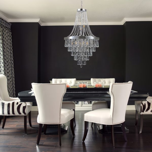 Large Luxury Golden Crystal Chandelier - Elegant Modern Ceiling Light with Golden Finish, Semi-Flush Mount or Hanging Installation, Hardwired Electrical Connection for Living Room, Dining Room, Bedroom, Hallway - Luxury Home Decor Lighting Fixture, Sophis