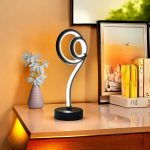 Modern Creative Lollipop-Shaped 3-Color LED Desk Lamp, Dimmable Metal Table Light with Adjustable Lighting, Push Button Control, USB Powered for Various Room Types - Fantasy Theme Desk Lamp Without Battery