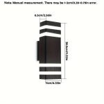 1pc Outdoor Wall Light, Double Head Wall Light, Outdoor Street Light For Courtyard Garden Porch Corridor Modern, Up And Down Lighting, E26/E27 Bulb Base